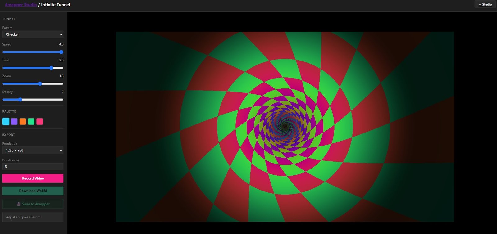 Infinite Tunnel — endless zooming loops