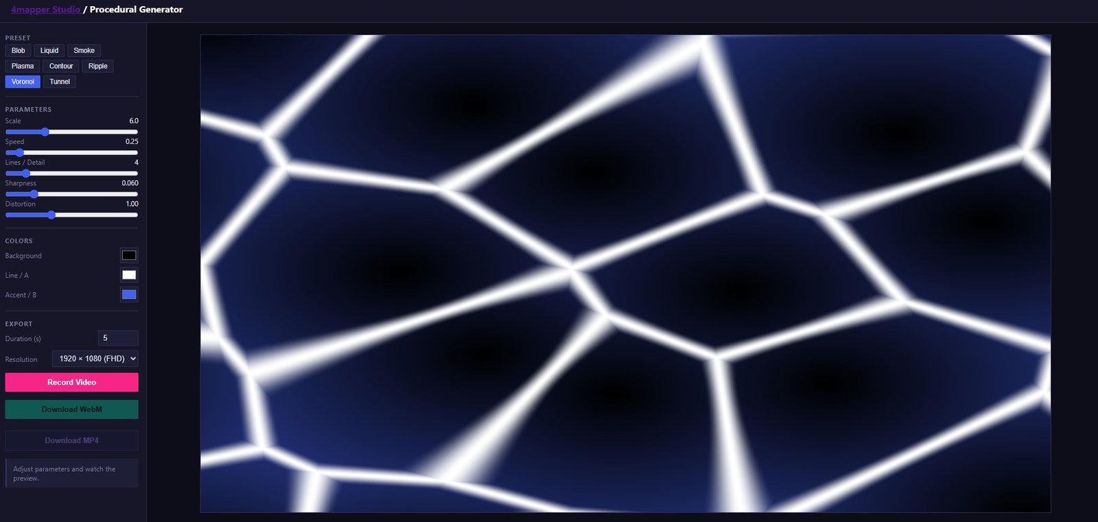 Procedural Generator — GLSL shader loops